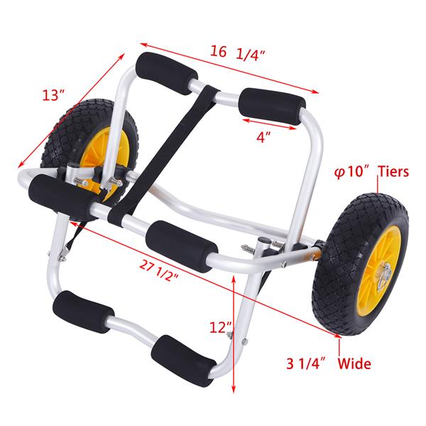 Aluminium Kayak Canoe Trolley Cart