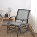 Glider Rocking Chair – Outdoor Swing Seat with Steel Frame & Breathable Fabric