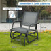 Glider Rocking Chair – Outdoor Swing Seat with Steel Frame & Breathable Fabric