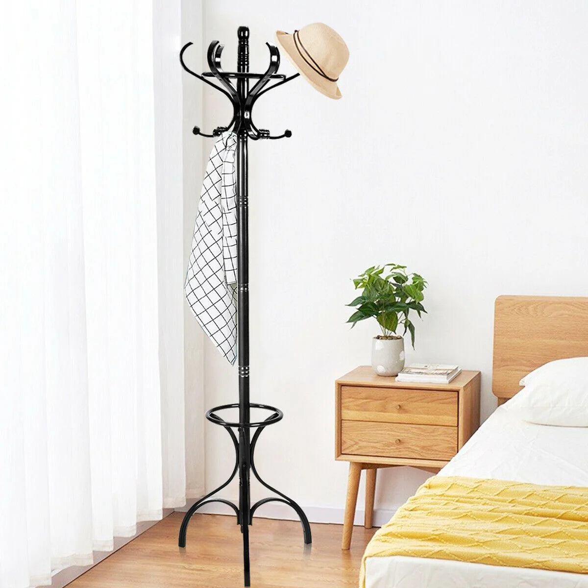Wooden Coat and Hat Stand