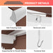 10x8ft Retractable Awning with Crank Handle