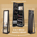 3-In-1 Mirrored Jewellery Armoire with Display Shelves