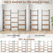5-Tier Industrial Bookshelf with 14 Open Shelves for Home Office