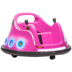 SEDOL Licensed Angry Birds 12V Kids Bumper Car with Dual Joysticks 360° Spin Waltz Car Parental Remote Control and Integrated USB Multimedia System
