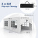 Pop-Up Canopy Gazebo Tent with 6 Removable Sidewalls & Carry Bag