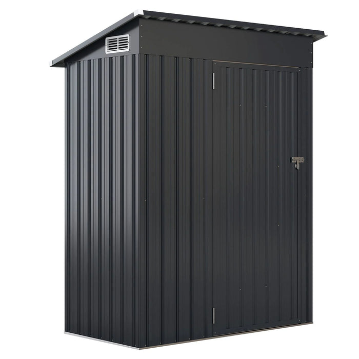 All-Weather Outdoor Storage Shed – Waterproof Garden Utility Cabinet with Sloping Roof