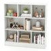 8-Cube Bookshelf with 2 Anti-Tipping Kits and Display Shelf for Home