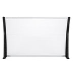 120x80cm Door Canopy – Outdoor Rain Cover Awning for Front Door, Window or Patio (White/Black)