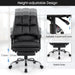Ergonomic Adjustable High Back Rolling Computer Chair with Retractable Footrest