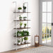 5-Tier Ladder Shelf with Steel Frame for Living Room Bedroom Office