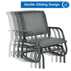 Glider Rocking Chair – Outdoor Swing Seat with Steel Frame & Breathable Fabric