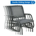 Glider Rocking Chair – Outdoor Swing Seat with Steel Frame & Breathable Fabric