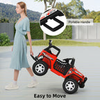 SEDOL 2-Seater Kids Ride-On Truck 12V Battery Powered Electric Car with Parental Remote Control Spring Suspension Rocking Mode and Bluetooth/USB Audio – 50kg Capacity