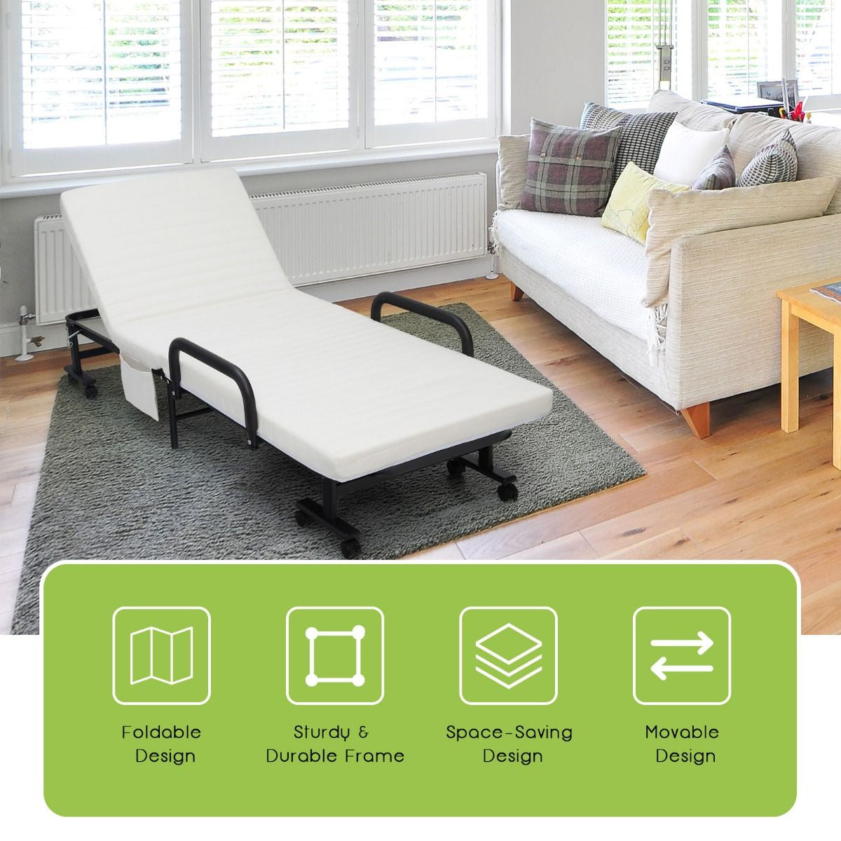 Folding Sofa Bed with Mattress