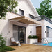 10x8ft Retractable Awning with Crank Handle