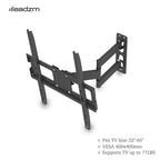 TV Stand for 32–65 Inch Screens – Single Arm Swivel Mount with Small Base, Tilt & Height Adjustable Bracket