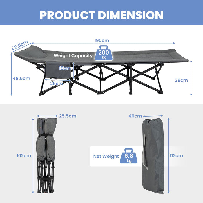 Sleeping Cot Bed with Carry Bag