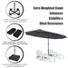 4.5m Double-Sided Outdoor Garden Parasol