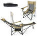 Camping Lounge Chair with Detachable Footrest