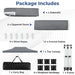 Pop-Up Canopy Gazebo Tent with 6 Removable Sidewalls & Carry Bag