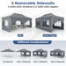 Pop-Up Canopy Gazebo Tent with 6 Removable Sidewalls & Carry Bag
