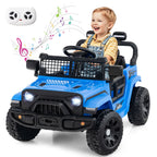 SEDOL 12V Electric Ride-On Truck for Kids with Parental Remote Control Dual 25W Motors All-Terrain Shock Absorbers LED Headlights and Soft-Start Safety System