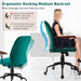 Adjustable Velvet Rocking Leisure Chair with Padded Seat