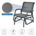 Glider Rocking Chair – Outdoor Swing Seat with Steel Frame & Breathable Fabric