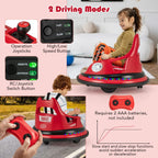 SEDOL 12V High-Performance Kids Bumper Car with 5-Point Safety Harness 360° Zero-Turn Dual Joysticks and 5-Mode LED Light Show – 12V Powered for Ages 3+