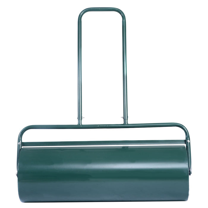 63 L Heavy-Duty Lawn Roller – Steel Garden Grass Roller with U‑Handle & Drain Plug