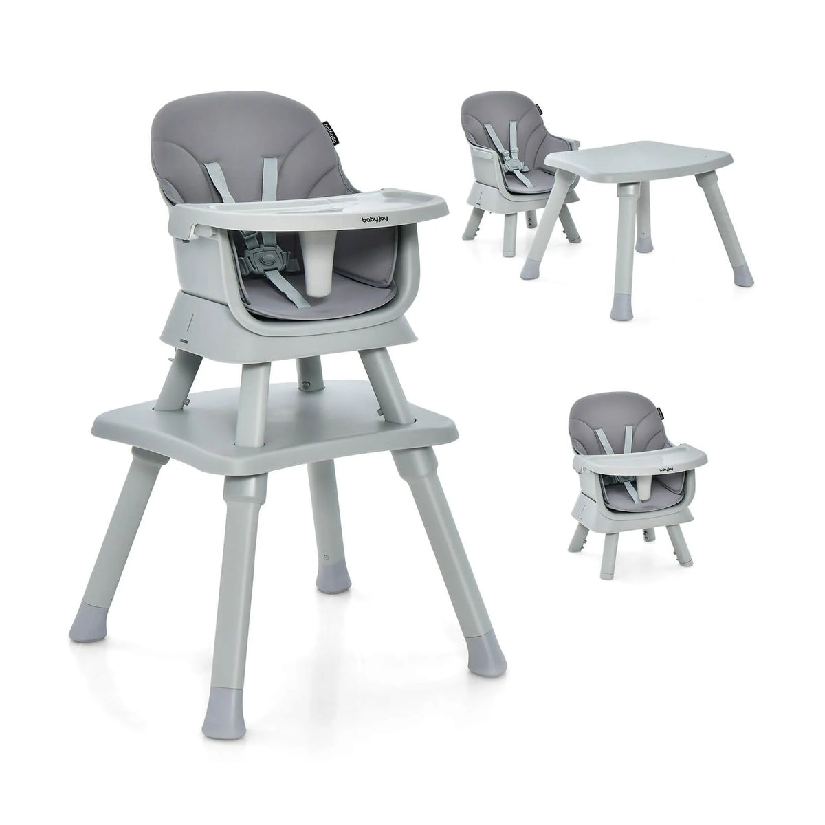 SEDOL 6-in-1 Ultimate Baby-to-Toddler High Chair & Activity Station with Building Block Tabletop Parental Booster Seat and Waterproof PU Leather Cushion – 25kg Capacity