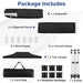 Pop-Up Canopy Gazebo Tent with 6 Removable Sidewalls & Carry Bag