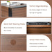 92Cm Square Coffee Table with Sliding Top and Hidden Compartment