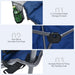 Double Folding Camping Chair with Padded Seat and Storage Pockets