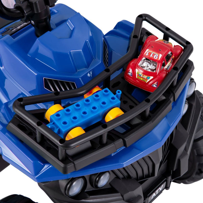 6V Kids Quad Ride-On – One-Button Start ATV with Tread Tires & MP3 Player