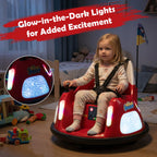 SEDOL 12V High-Performance Kids Bumper Car with 5-Point Safety Harness 360° Zero-Turn Dual Joysticks Parental Remote Control and 5-Mode LED Light Show