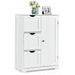 1-Door Freestanding Bathroom Cabinet with 3 Drawers
