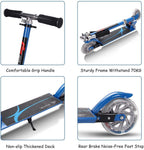 Aluminium Folding Stunt Scooter with LED Wheels – Kids T-Bar Kick Scooter