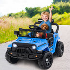 SEDOL 12V Electric Ride-On Truck for Kids with Parental Remote Control Dual 25W Motors All-Terrain Shock Absorbers LED Headlights and Soft-Start Safety System