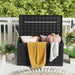 380L Outdoor Storage Deck Box – Resin Garden Storage Chest with Lockable Lid & Wheels