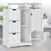 1-Door Freestanding Bathroom Cabinet with 3 Drawers