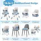 SEDOL 16-in-1 "Ultimate Explorer" High Chair & Activity Center — Convertible Sensory Station, Building Block Table, Booster Seat, and High Stool with 360° Rotating Seat – 6-36 Months
