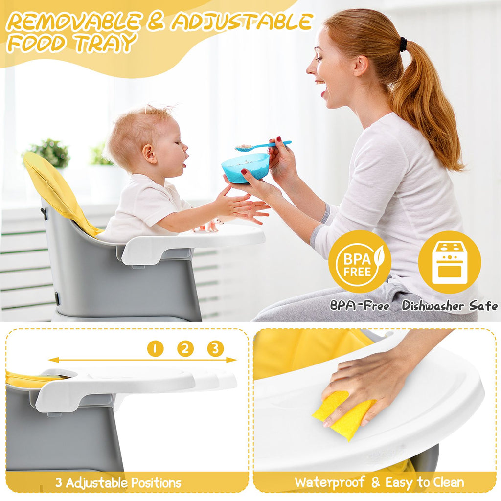 SEDOL 6-in-1 Ultimate Baby-to-Toddler High Chair & Activity Station with Building Block Tabletop Parental Booster Seat and Waterproof PU Leather Cushion – 25kg Capacity