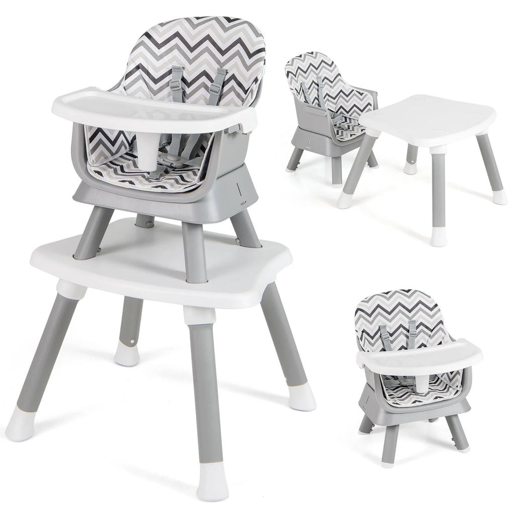 SEDOL 6-in-1 Ultimate Baby-to-Toddler High Chair & Activity Station with Building Block Tabletop Parental Booster Seat and Waterproof PU Leather Cushion – 25kg Capacity