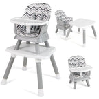 SEDOL 6-in-1 Ultimate Baby-to-Toddler High Chair & Activity Station with Building Block Tabletop Parental Booster Seat and Waterproof PU Leather Cushion – 25kg Capacity