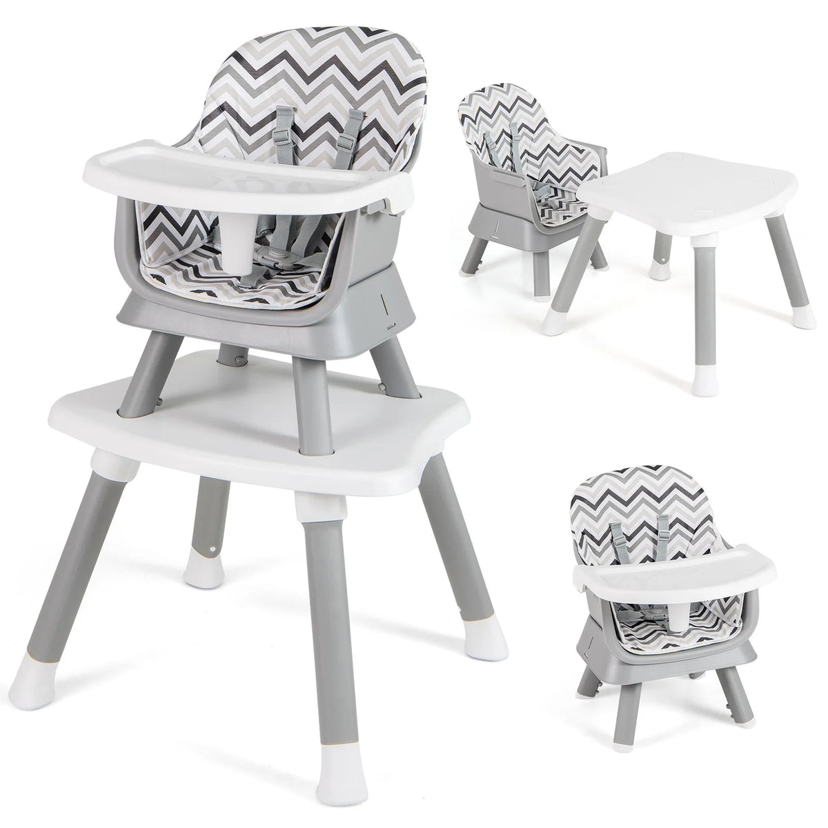 SEDOL 6-in-1 Ultimate Baby-to-Toddler High Chair & Activity Station with Building Block Tabletop Parental Booster Seat and Waterproof PU Leather Cushion – 25kg Capacity