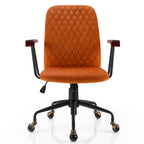 Adjustable Velvet Rocking Leisure Chair with Padded Seat