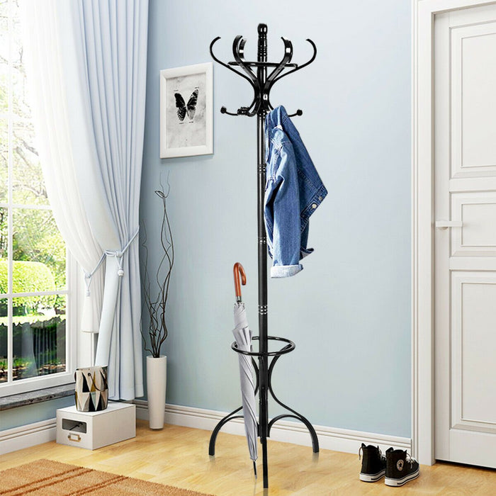 Wooden Coat and Hat Stand