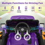 SEDOL 12V High-Performance Kids Ride-On Truck with Parental Remote Control Dual 35W Motors All-Terrain Traction and Wireless Bluetooth Music Player