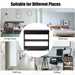 3-Tier Console Table with 1 Drawer and 2 Storage Shelves